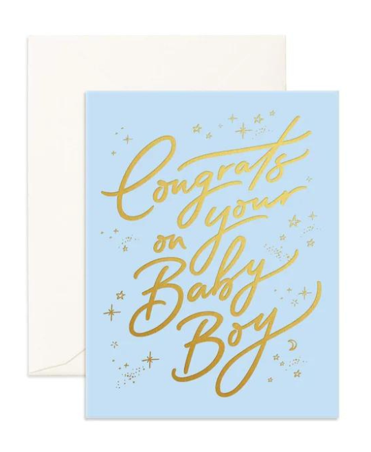 Fox & Fallow | Baby Boy Card