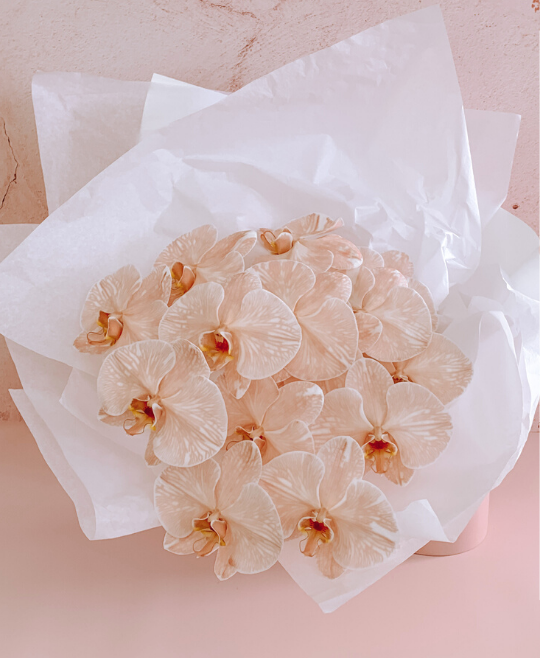 Luxe Orchids + Chalice Vase